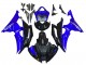 Carénages Moto Yamaha YZF 600 R6 2008-2016 - Bleu Noir Brillant