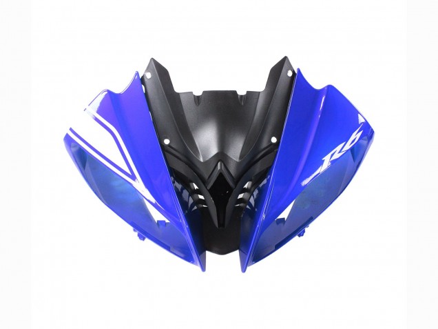 Carénages Moto Yamaha YZF 600 R6 2008-2016 - Blanc Bleu Noir Brillant