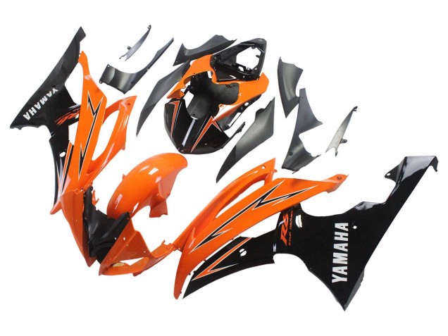 Carénages Moto Yamaha YZF 600 R6 2008-2016 - Orange Noir