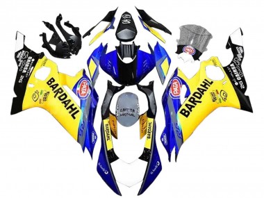 Carénages Moto Yamaha YZF 600 R6 2008-2016 - Jaune Bleu Noir Bardahl