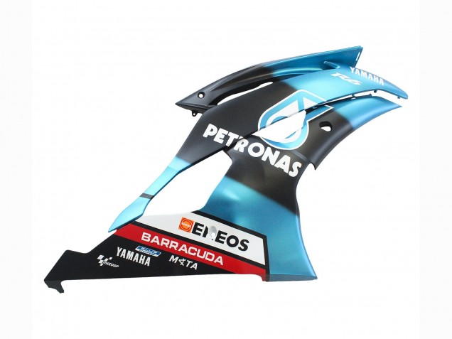 Carénages Moto Yamaha YZF 600 R6 2008-2016 - Bleu Clair Noir Mat Petronas ENEOS