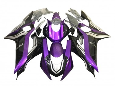 Carénages Moto Yamaha YZF 600 R6 2017-2023 - Argent Violet Noir Brillant
