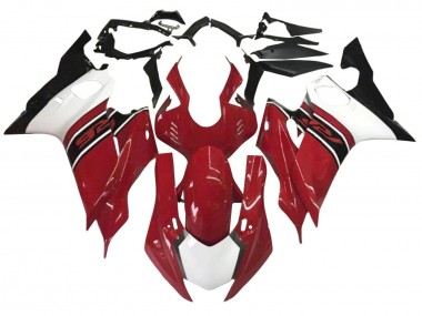 Kits Carénage Moto ABS Yamaha YZF 600 R6 2017-2023 - Blanc Rouge Noir