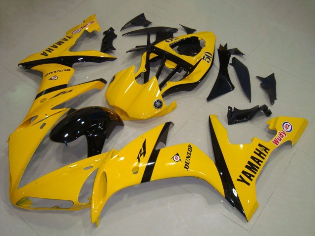 Carénage Moto Yamaha YZF R1 2004-2006 - Jaune Noir Brillant