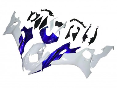 Carénages Moto Yamaha YZF 600 R6 2017-2023 - Blanc Bleu