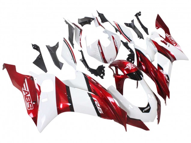 Carénages Moto Yamaha YZF 600 R6 2017-2023 - Blanc Rouge Noir