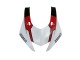 Carénages Moto Yamaha YZF 600 R6 2017-2023 - Blanc Rouge Noir Semakin Didepan