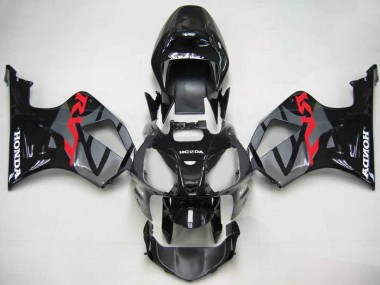 Carénages Moto Honda VTR1000 2000-2006 - Noir Brillant Gris