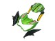 Carénages Moto Kawasaki Z800 2013-2018 - Vert Noir Brillant Rouge Jaune
