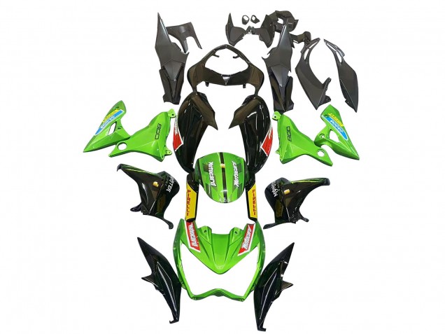Carénages Moto Kawasaki Z800 2013-2018 - Vert Noir Brillant Rouge Jaune