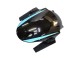 Carénages Moto Kawasaki Z800 2013-2018 - Bleu Clair Noir Brillant
