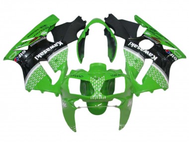 Carénages Moto Kawasaki ZX12R 2002-2006 - Vert Noir Blanc