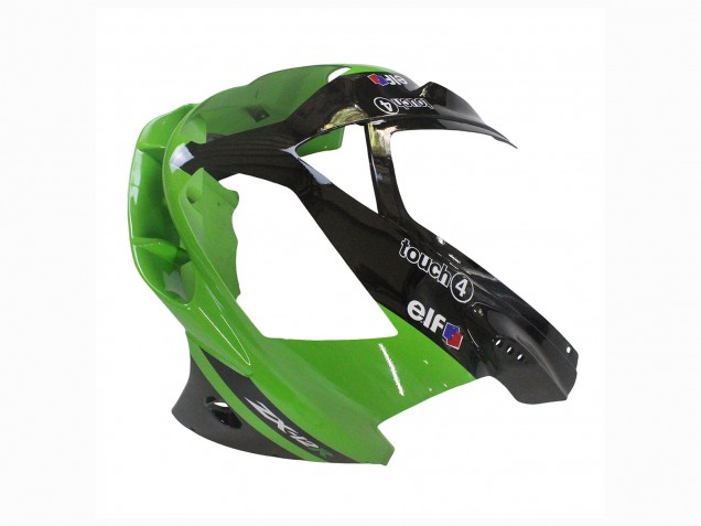 Carénage Moto Kawasaki ZX12R 2002-2006 - Vert Noir Brillant Elf Touch4 Monstre
