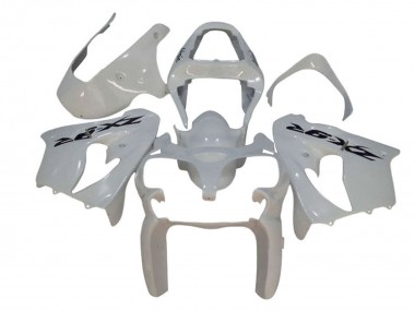 Carénages Moto Kawasaki ZX9R 2002-2003 - Blanc Noir Décalque