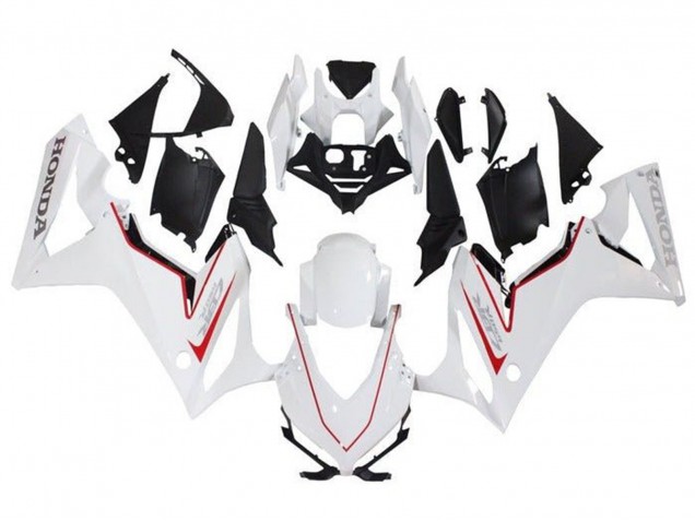 Carénages Moto Honda CBR650R 2019-2020 - Blanc Rouge Noir