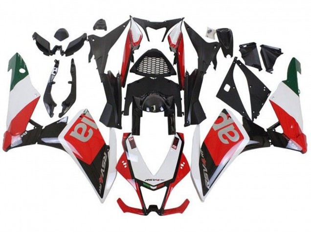 Carénages Moto Aprilia RSV4 1000 2009-2015 - Blanc Rouge Noir Vert