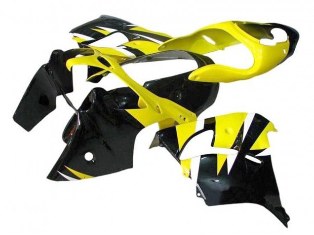 Carénages Moto Kawasaki ZX9R 2000-2001 - Jaune Noir