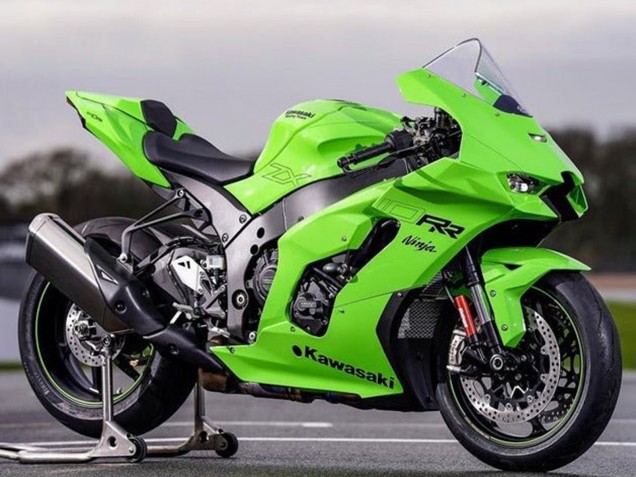 Carénages Moto Kawasaki ZX10R 2021-2025 - Vert Noir