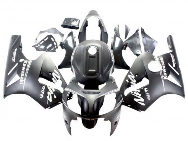 Carénages Moto Kawasaki ZX12R 2002-2006 - Noir Mat Blanc