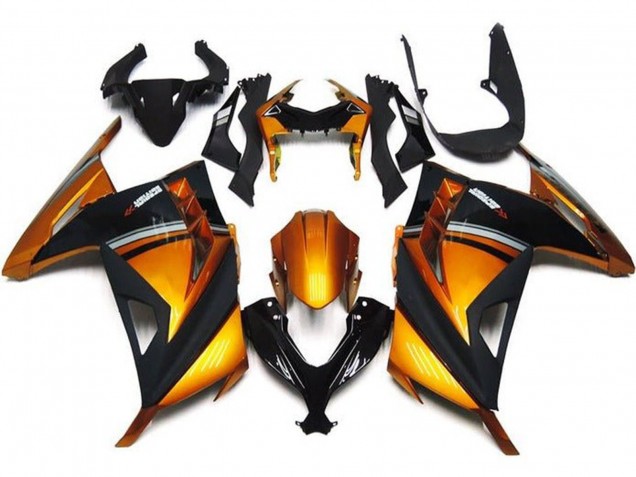 Carénages Moto Kawasaki EX300 2013-2024 - Orange Noir Gris