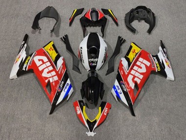 Carénages Moto Kawasaki EX300 2013-2024 - Blanc Rouge Jaune Bleu Noir Givi