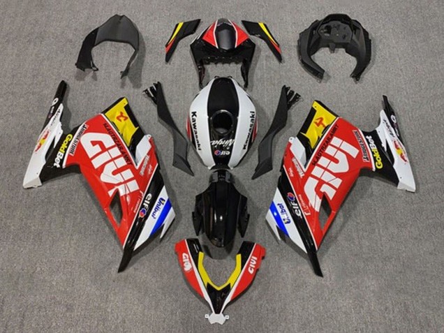 Carénages Moto Kawasaki EX300 2013-2024 - Blanc Rouge Jaune Bleu Noir Givi