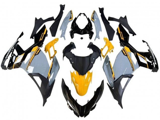 Carénages Moto Kawasaki Ninja 400 2018-2024 - Nardo Gris Orange Noir