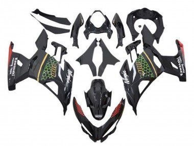 Carénages Moto Kawasaki Ninja 400 2018-2024 - Noir Vert Rouge Jaune Rayon de Miel