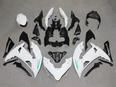 Carénages Moto Kawasaki Ninja 650 EX650 2017-2019 - Blanc Vert Noir Gris