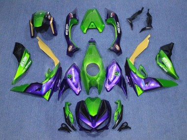 Carénages Moto Kawasaki Z1000 2014-2019 - Vert Jaune Violet Noir