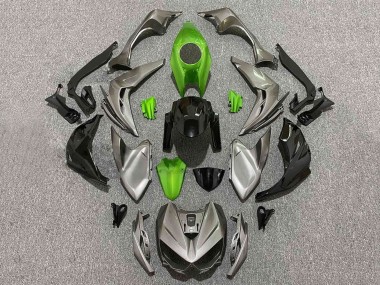 Carénages Moto Kawasaki Z1000 2014-2019 - Gris Vert Noir