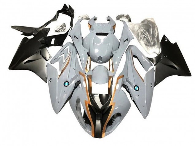 Carénages Moto BMW S1000RR 2015-2016 - Nardo Gris Or Noir Mat