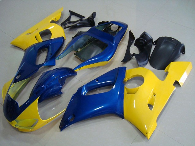 Carénages Moto Yamaha YZF R6 1998-2002 - Jaune Bleu