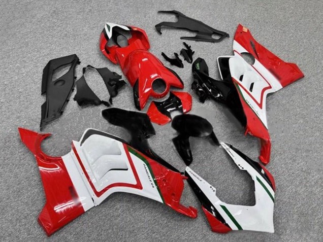 Carénages Moto Ducati Panigale V4 V4S 2020-2021 - Blanc Rouge Noir Brillant Vert