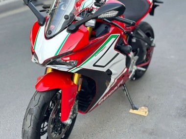 Carénages Moto Ducati Supersport 939/939S 2017-2022 - Rouge Blanc Vert Bande