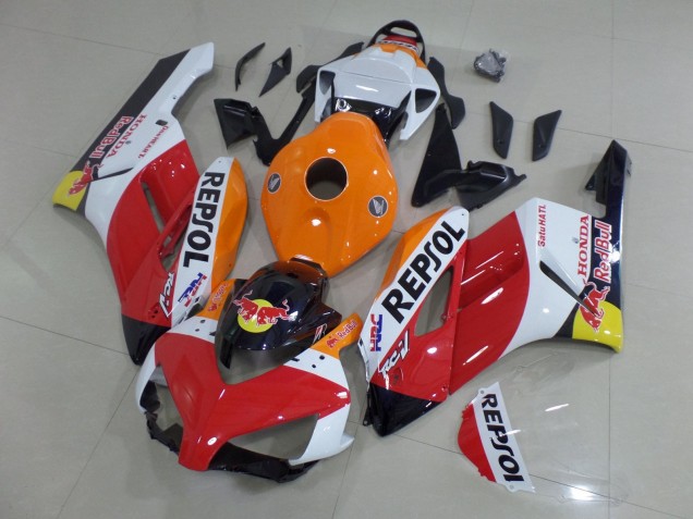 Carénages Moto Honda CBR1000RR 2004-2005 - Orange Blanc Rouge Noir Brillant Repsol Red Bull HRC