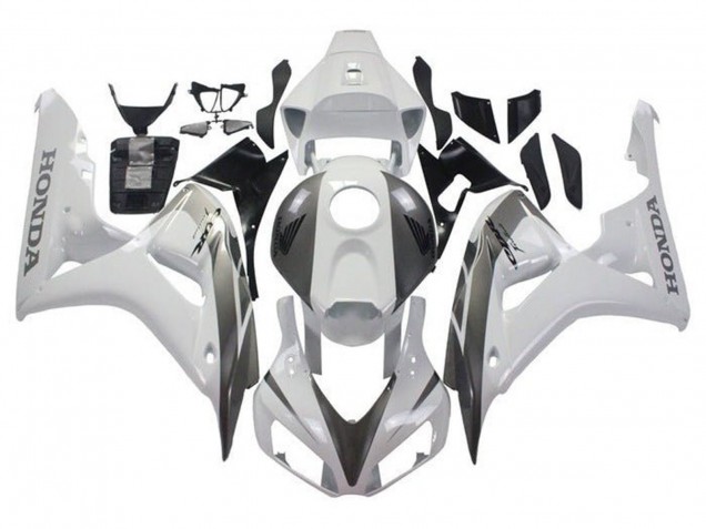 Carénages Moto Honda CBR1000RR 2006-2007 - Blanc Gris