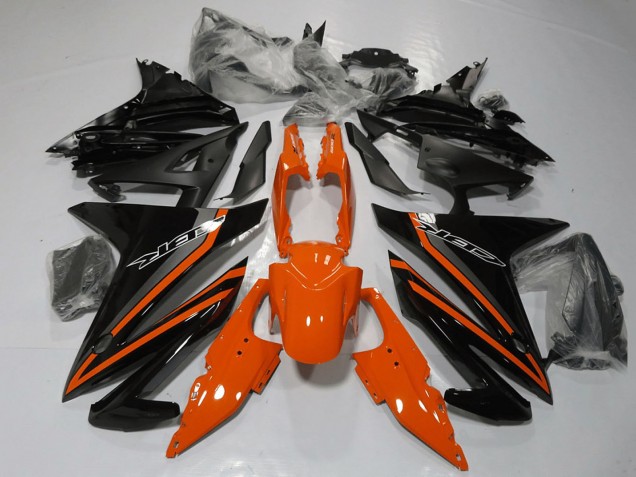 Carénages Moto Honda CBR500R 2013-2015 - Orange Gris Noir Brillant