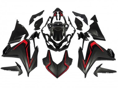 Carénages Moto Honda CBR500R 2019-2021 - Noir Mat Rouge