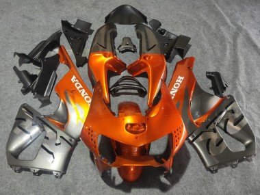Carénages Moto Honda CBR900RR 919 1998-1999 - Argent Orange Chrome