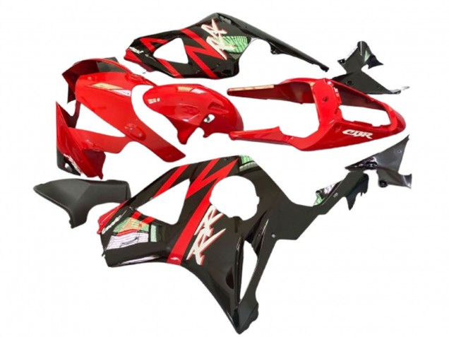 Carénages Moto Honda CBR900RR 929 2000-2001 - Rouge Noir Mat Noir Brillant