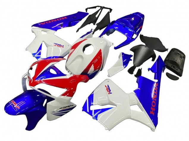 Carénages Moto Honda CBR600RR 2005-2006 - Blanc Rouge Bleu HRC