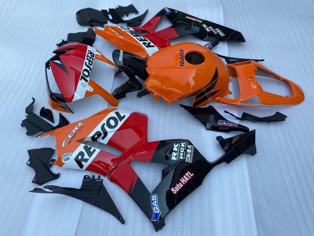 Carénage Moto Honda CBR600RR 2013-2023 - Orange Blanc Rouge Noir Brillant Repsol