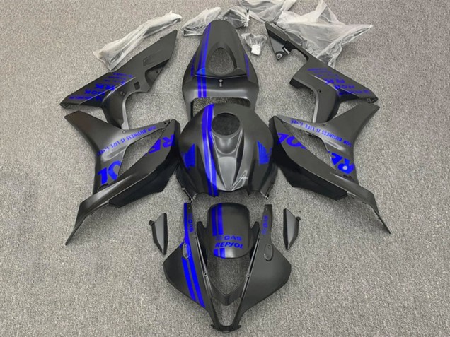 Carénages Moto Honda CBR600RR 2007-2008 - Bleu Noir Mat Repsol