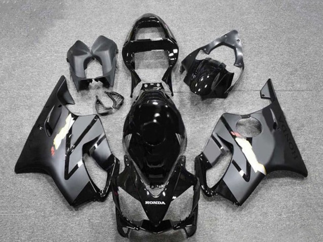 Carénages Moto Honda CBR600 F4i 2001-2003 - Noir Brillant Noir Mat Gris