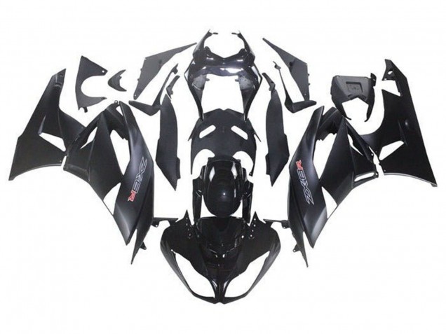 Kits Carénage Moto Kawasaki ZX6R 2009-2012 - Noir Brillant Noir Mat
