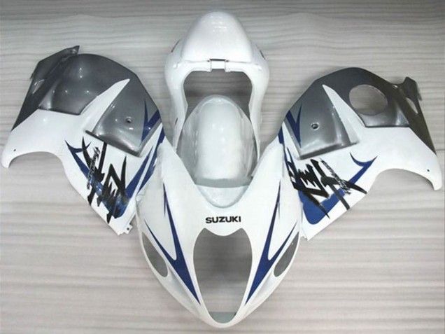 Carénages Moto Suzuki GSXR1000 1996-2007 - Blanc Argent Bleu