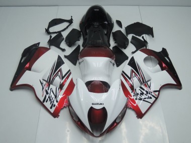 Carénages Moto Suzuki GSXR1000 1996-2007 - Blanc Bonbon Rouge Noir