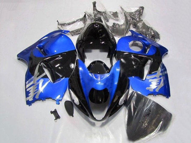 Carénages Moto Suzuki GSXR1000 1996-2007 - Bleu Chrome Noir