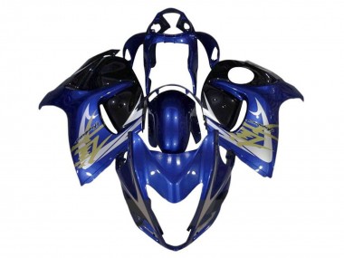 Carénages Moto Suzuki GSXR 1300 Hayabusa 2008-2020 - Bleu Blanc Or